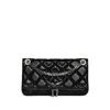 Zadig & Voltaire Rock Ii Diamond Quilted Monogram Leather Crossbody Bag In Black