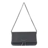 Zadig & Voltaire Dark Grey Leather Rock Shoulder Bag