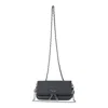 Zadig & Voltaire Chain Strap Textured Finish Shoulder Bag In Black