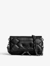 Zadig & Voltaire Quilted Chain Strap Shoulder Bag In Black