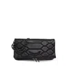 Zadig & Voltaire Rock Mat Scale Clutch Bag In Black