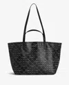 Zadig & Voltaire Shopping Bag In Printed Leather In Black
