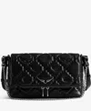 Zadig & Voltaire Rock Ii Quilted Chain Crossbody Bag In Black