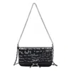 Zadig & Voltaire Womens Black Rocky Ii Graffiti Leather Cross-body Bag In Black