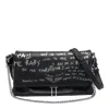 Zadig & Voltaire Womens Black Rocky Ii Graffiti Leather Cross-body Bag In Black