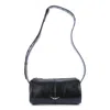 Zadig & Voltaire Black Leather Doudou Vintage Patemt Shoulder Bag