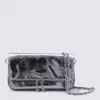 Zadig & Voltaire Rock Nano Vintage Effect Metallic Leather Clutch