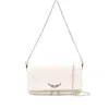 Zadig & Voltaire Rock Swing Your Wings Clutch Bag In White