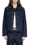Zadig & Voltaire Bases Western Denim Jacket In Blue