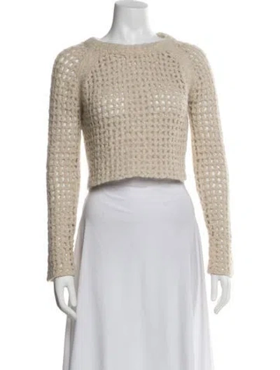 Pre-owned Zadig & Voltaire Bateau Neckline Sweater In Neutral