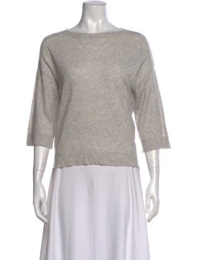 Pre-owned Zadig & Voltaire Bateau Neckline Sweater In Neutrals