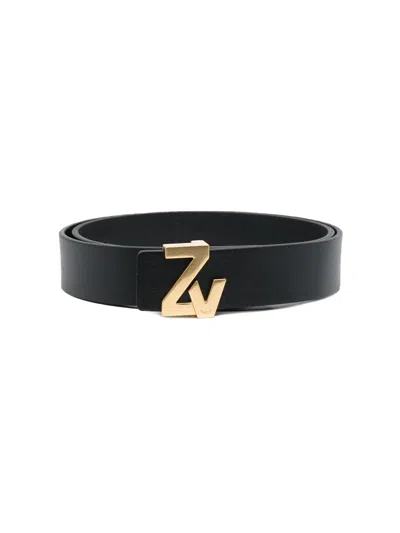 Zadig & Voltaire Belts In Noir