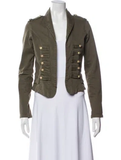 Pre-owned Zadig & Voltaire Biker Jacket In Green