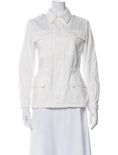 Pre-owned Zadig & Voltaire Biker Jacket In White
