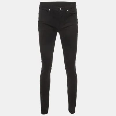 Pre-owned Zadig & Voltaire Black Denim Slim Fit David Jeans L /waist 33"