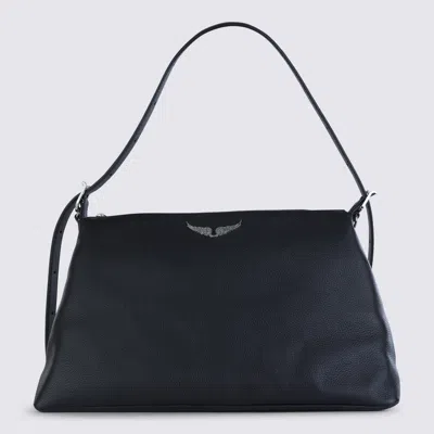 Zadig & Voltaire Black Jim Grained Leather Shoulder Bag