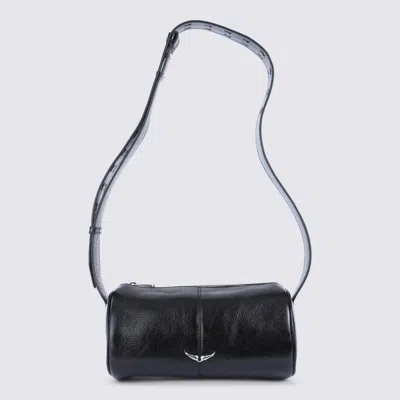 ZADIG & VOLTAIRE BLACK LEATHER LE DOUDOU SHOULDER BAG