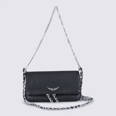 Zadig & Voltaire Black Leather Rock Nano Shoulder Bag