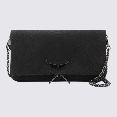 Zadig & Voltaire Black Leather Rock Soft Savage Shoulder Bag