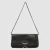Zadig & Voltaire Rock Soft Savage Crossbody Bag In Black