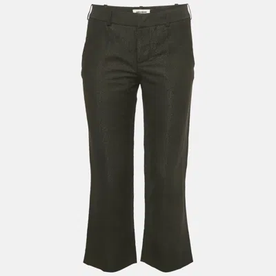 Pre-owned Zadig & Voltaire Black Lurex Posh Bright Trousers S
