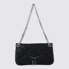 Zadig & Voltaire Rectangular Quilted Shoulder Bag With Chain Strap In Black