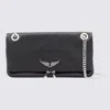Zadig & Voltaire Black Rock Ii Shoulder Bag In Black