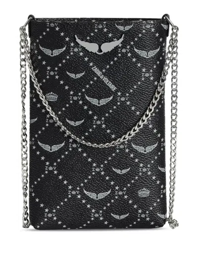 Zadig & Voltaire Zadig&voltaire Black Rock Mobile Case Monogram Chain