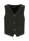 Zadig & Voltaire Black Vest For Girl With Star In Black