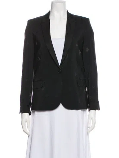 Pre-owned Zadig & Voltaire Blazer In Black