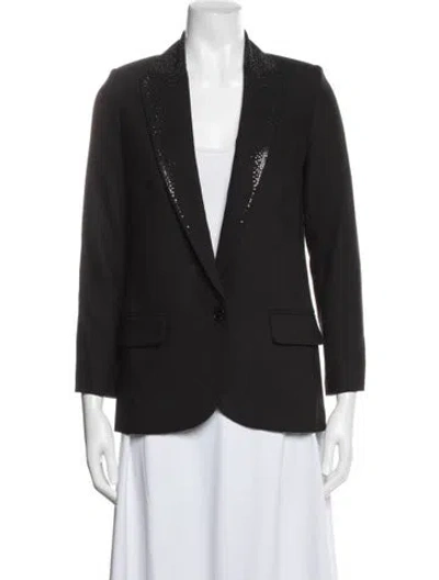 Pre-owned Zadig & Voltaire Blazer In Black