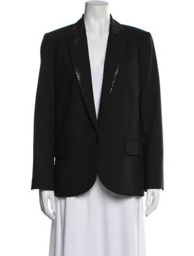 Pre-owned Zadig & Voltaire Blazer In Black