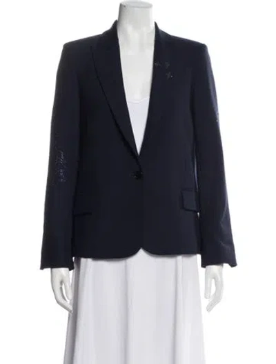 Pre-owned Zadig & Voltaire Blazer In Blue