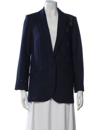 Pre-owned Zadig & Voltaire Blazer In Blue