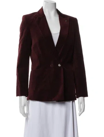 Pre-owned Zadig & Voltaire Blazer In Burgundy