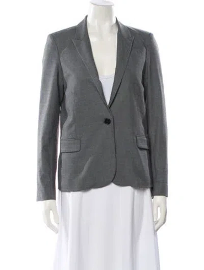 Pre-owned Zadig & Voltaire Blazer In Gray