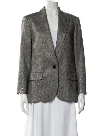 Pre-owned Zadig & Voltaire Blazer In Gray