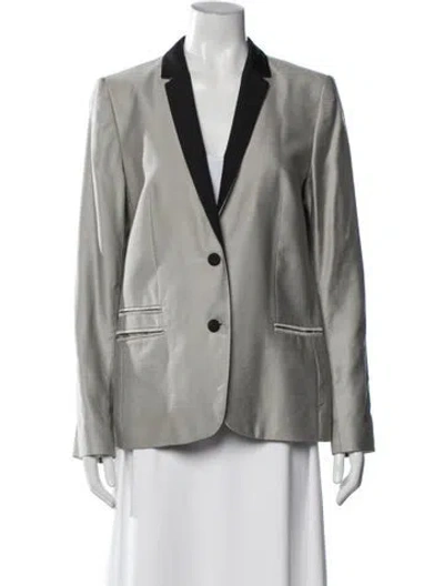 Pre-owned Zadig & Voltaire Blazer In Gray