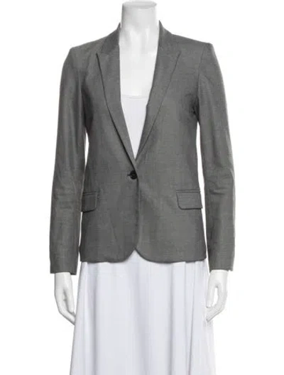 Pre-owned Zadig & Voltaire Blazer In Gray