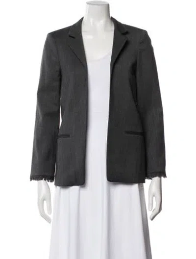 Pre-owned Zadig & Voltaire Blazer In Gray