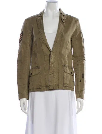 Pre-owned Zadig & Voltaire Blazer In Green