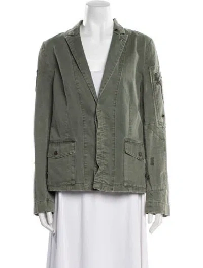 Pre-owned Zadig & Voltaire Blazer In Green