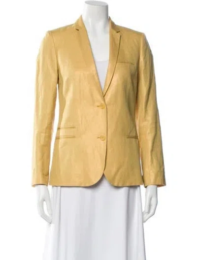 Pre-owned Zadig & Voltaire Blazer In Metallic/yellow