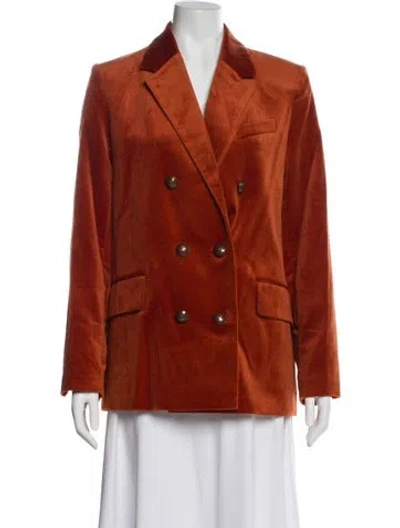 Pre-owned Zadig & Voltaire Blazer In Orange