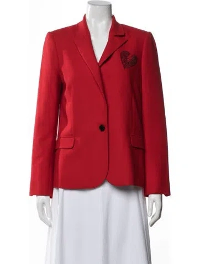Pre-owned Zadig & Voltaire Blazer In Red