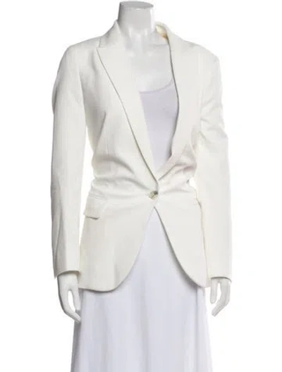 Pre-owned Zadig & Voltaire Blazer In White