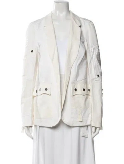 Pre-owned Zadig & Voltaire Blazer In White