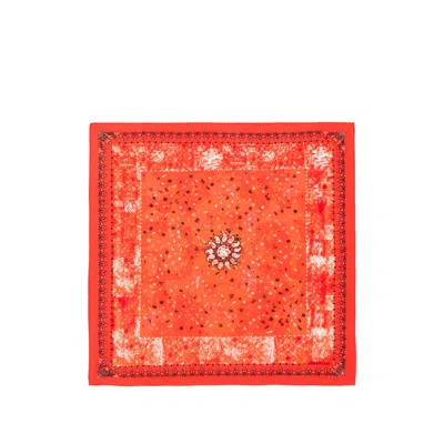 Zadig & Voltaire Womens Passion Blondie Bandana-print Silk Scarf In Red