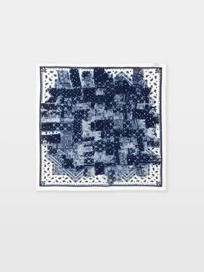 Zadig & Voltaire Blondie 85 Denim Bandana Scarf In Blue