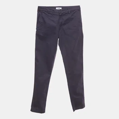 Pre-owned Zadig & Voltaire Blue Cotton Patrick Chino Trousers M